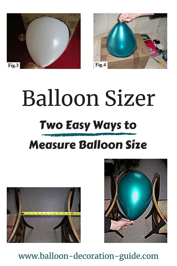 Balloon Sizer Best Way To Measure Balloon Size