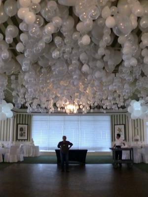 How Do I Hang Balloons Upside Down In Clusters At My Reception